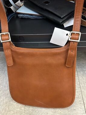 Vintage Coach 9131 Brown Leather Crossbody Bag